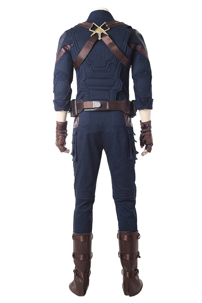 Avengers 3 Infinity War Captain America Steven Rogers Outfit Uniform Suit Cosplay Costume - CrazeCosplay