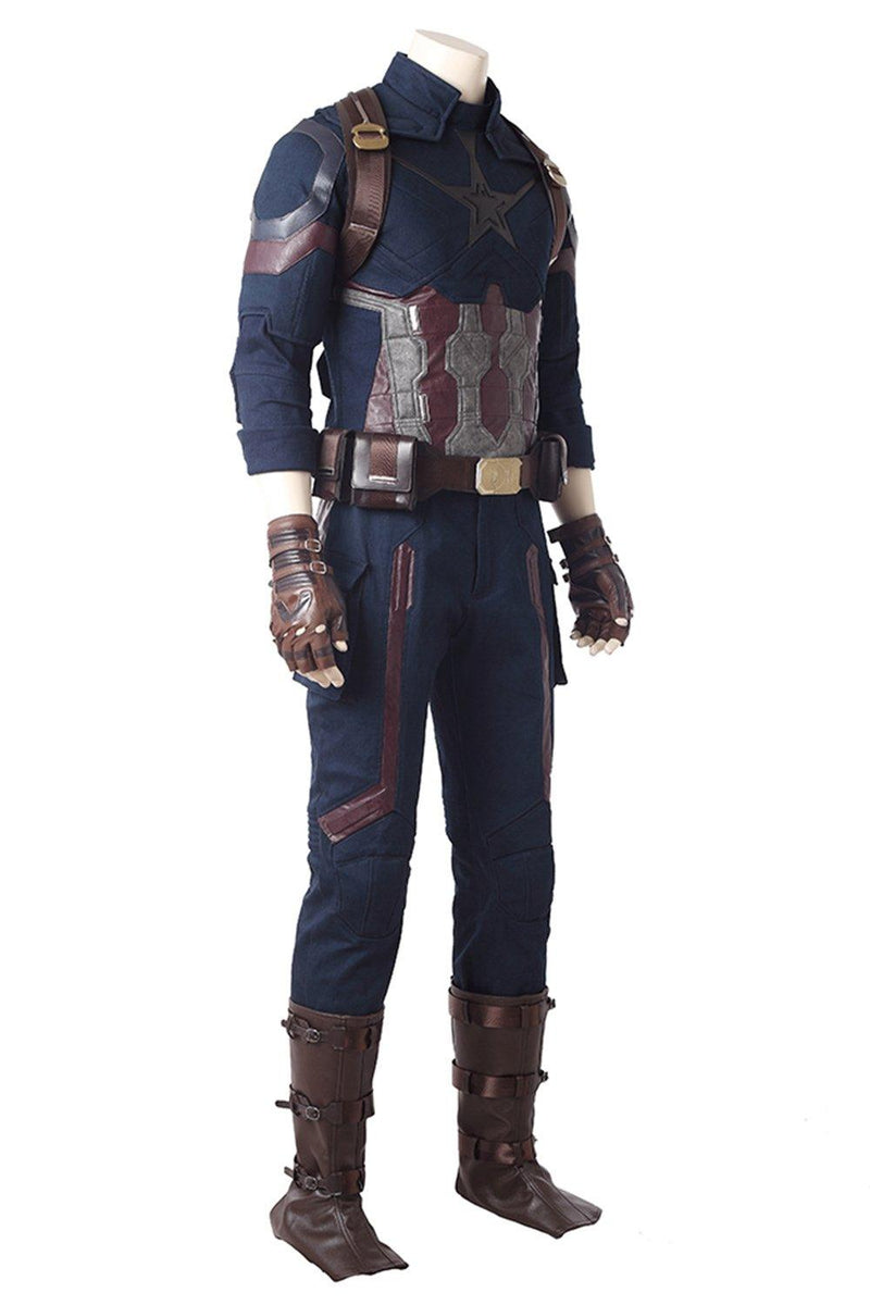 Avengers 3 Infinity War Captain America Steven Rogers Outfit Uniform Suit Cosplay Costume - CrazeCosplay