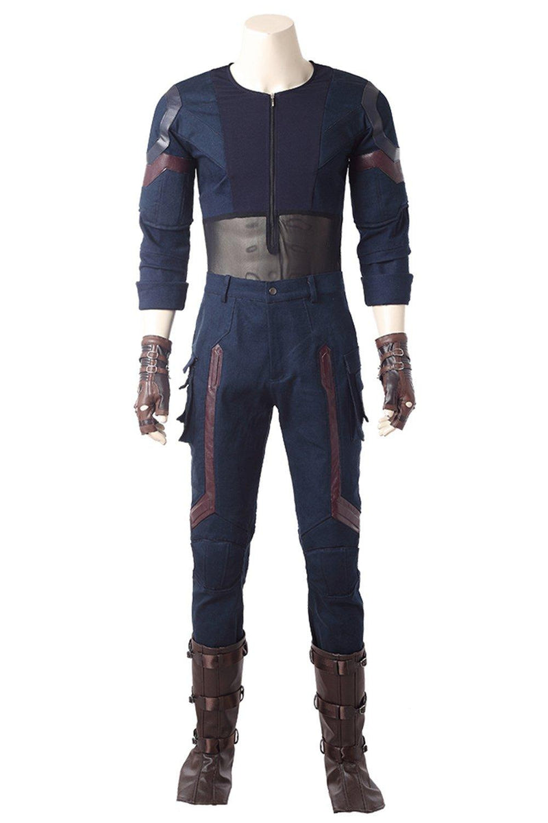 Avengers 3 Infinity War Captain America Steven Rogers Outfit Uniform Suit Cosplay Costume - CrazeCosplay
