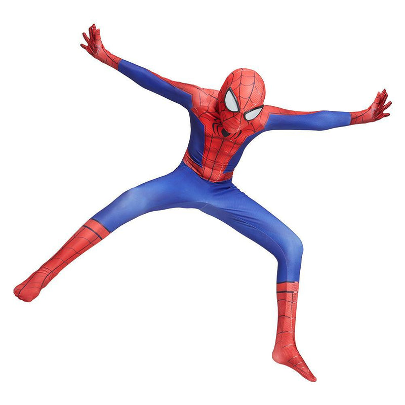 Kids Spider-Man Peter Parker Cosplay Costume Zentai Spiderman Superhero Bodysuit Halloween Jumpsuits - CrazeCosplay