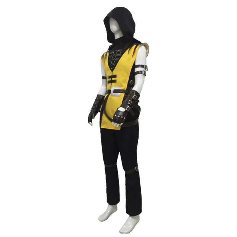 Game Mortal Kombat 11 mk11 Scorpion Hanzo Hasashi Outfit Cosplay Costume For Male Female-CrazeCosplay