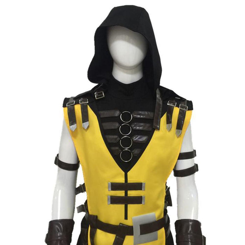 Game Mortal Kombat 11 mk11 Scorpion Hanzo Hasashi Outfit Cosplay Costume For Male Female-CrazeCosplay