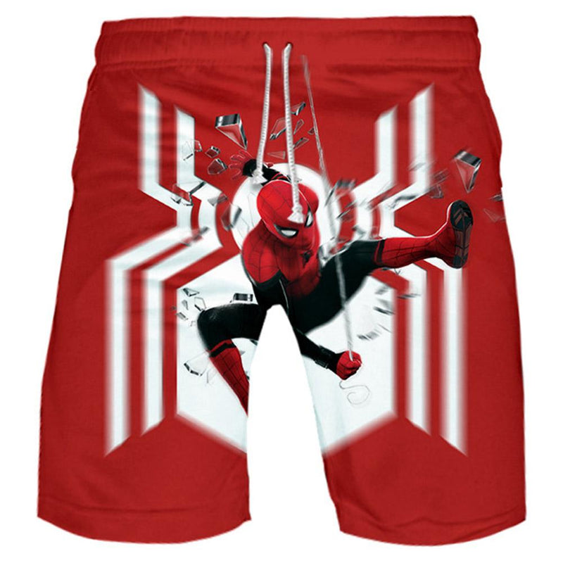 Spider-Man Far From Home Cosplay Costume 3D Print Short Pants - CrazeCosplay