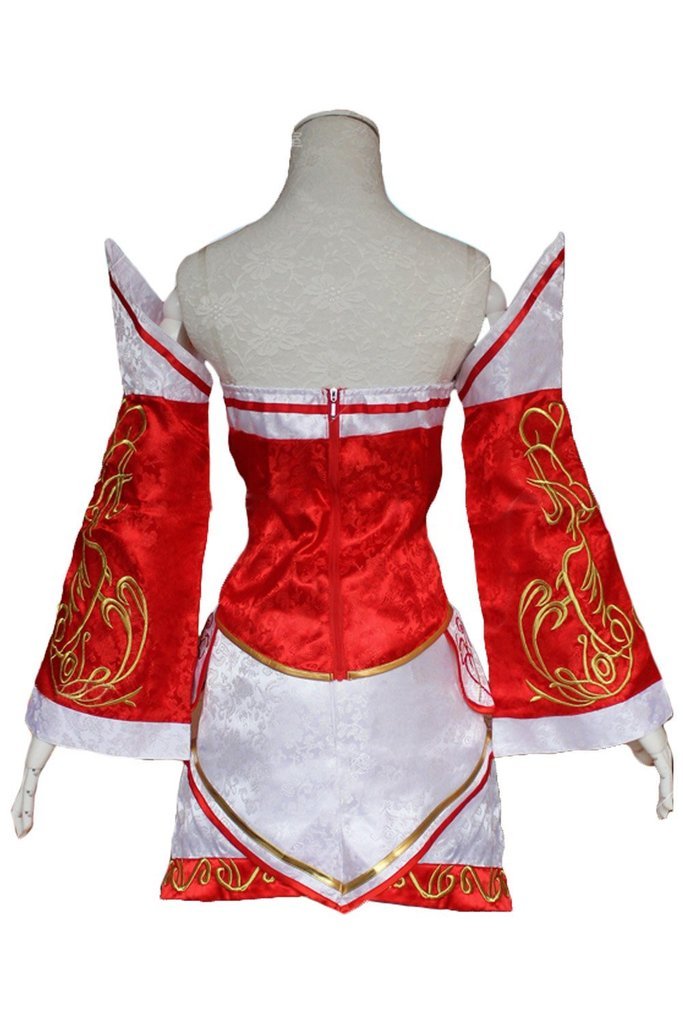 Lol League Of Legends Ahri The Nine Tailed Fox Classic Outfit Cosplay Costume - CrazeCosplay