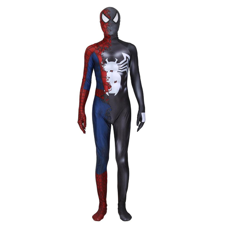 SpiderMan Venom Suit The Amazing Spiderman Cosplay Zentai Costume - CrazeCosplay