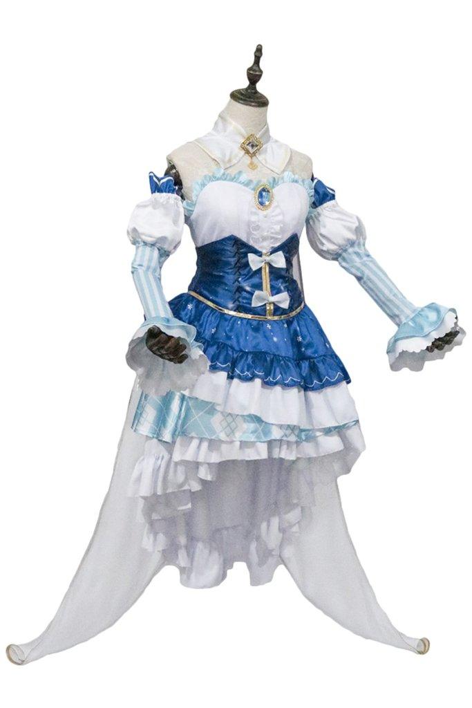Snow Miku Dress Cosplay Costume Vocaloid Outfit - CrazeCosplay