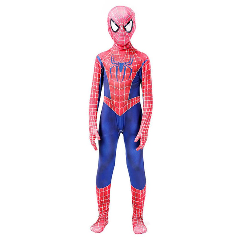 Kids Halloween Boys Raimi Spider-Man Peter Parker Original Jumpsuit Cosplay Costume - CrazeCosplay