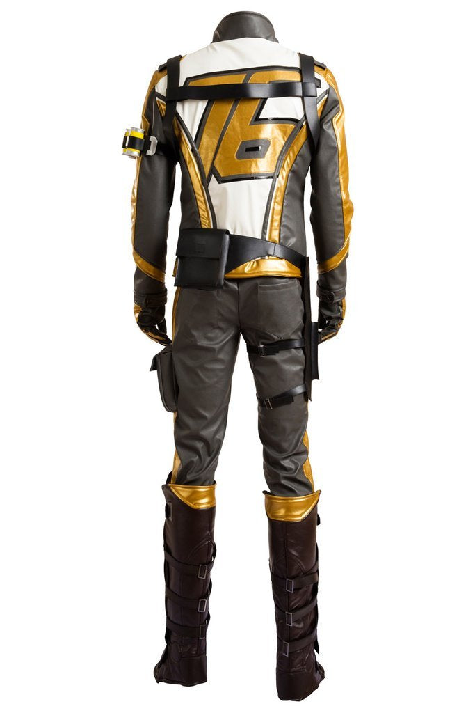 Overwatch Soldier 76 Bio Jack Morrison Gold Edition Outfit Cosplay Costume - CrazeCosplay
