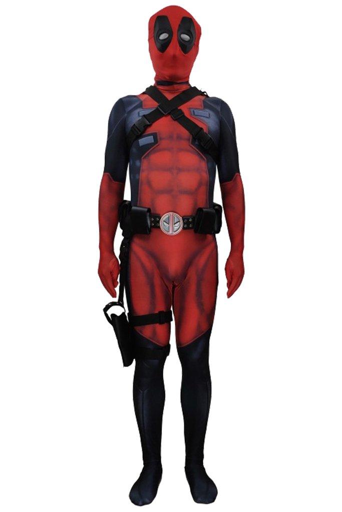 Marvel Deadpool Wade Wilson Outfit Suit Costume For Kids - CrazeCosplay