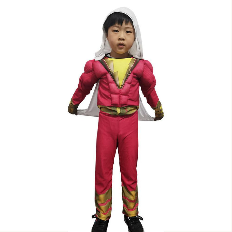 Shazam Billy Batson Cosplay Costume For Kids Boys Toddler - CrazeCosplay