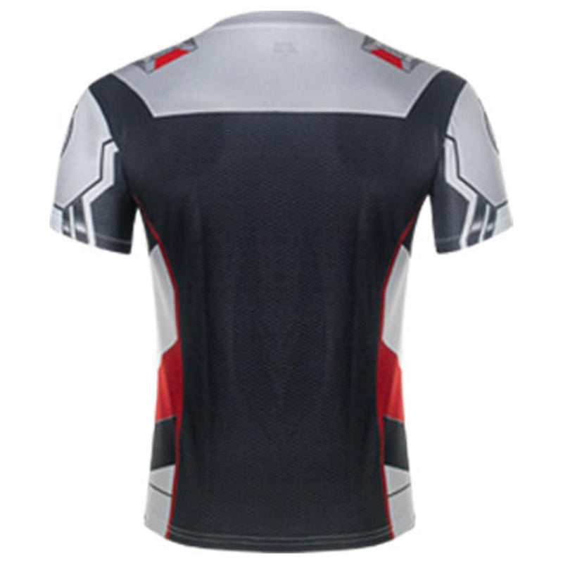 Avengers 4 Quantum Warrior 3D Printing Short Sleeved T Shirt Round Neck Mesh Cloth - CrazeCosplay