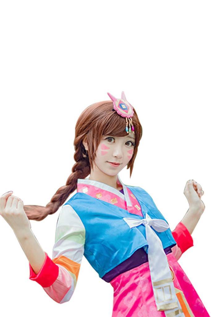 Overwatch Ow Dva Hana Song Korean Traditional Cosplay Costume - CrazeCosplay