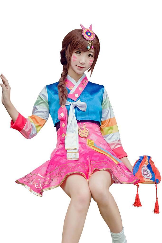 Overwatch Ow Dva Hana Song Korean Traditional Cosplay Costume - CrazeCosplay