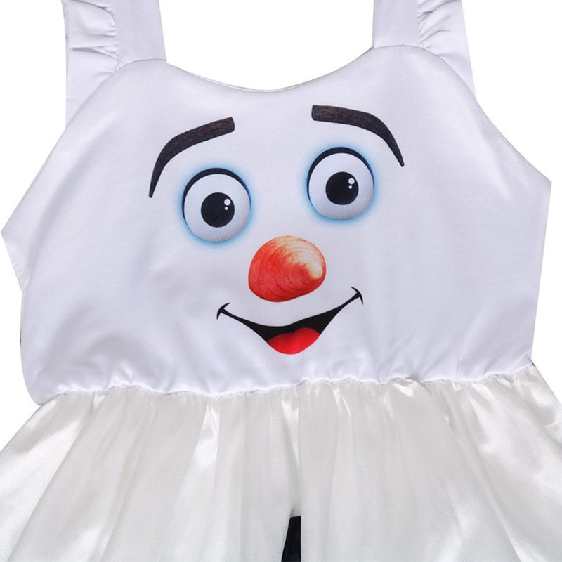 Kids Girls Frozen 2 Dress Halloween Christmas Olaf Cosplay Costume - CrazeCosplay