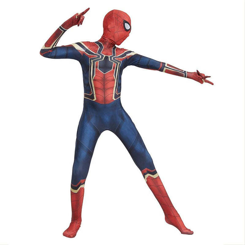 Kids Spiderman Homecoming Cosplay Rompers Costume Halloween Zentai Iron Spider Man Bodysuit Jumpsuits - CrazeCosplay