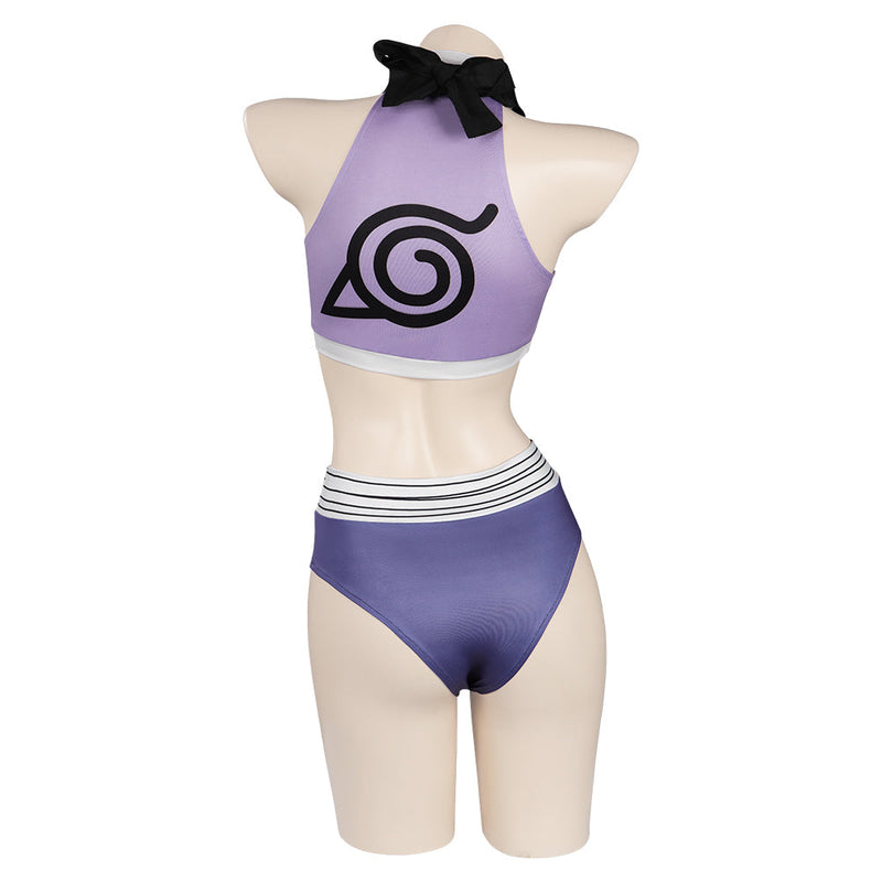 Naruto Hinata Hyuga Swimsuit Two-piece Cosplay Swimwear - CrazeCosplay