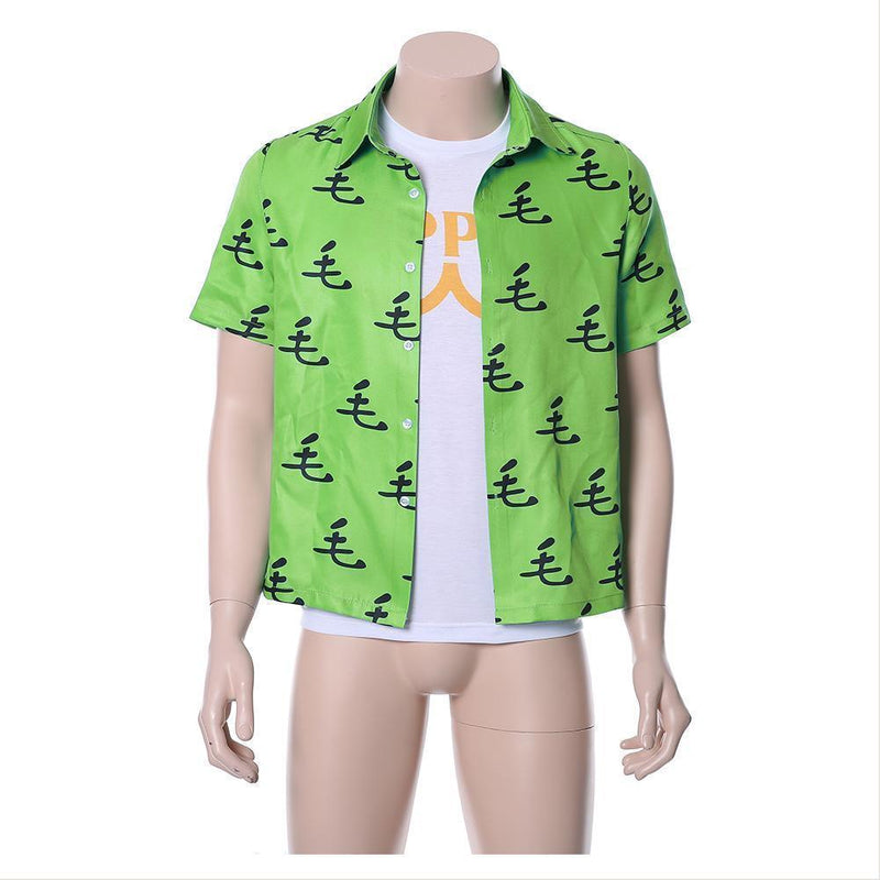 One Punch Man Saitama Oppai Casual Shirt Tee Green Ver - CrazeCosplay