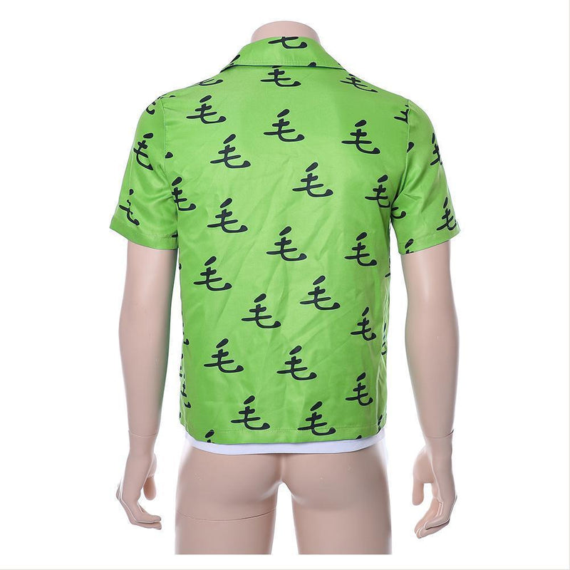 One Punch Man Saitama Oppai Casual Shirt Tee Green Ver - CrazeCosplay