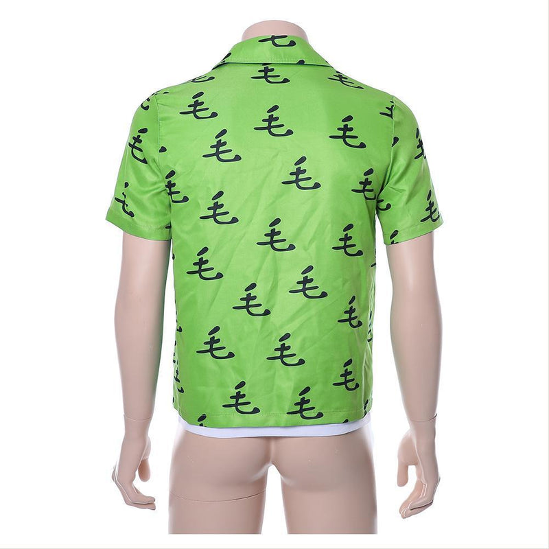 One Punch Man Saitama Oppai Casual Shirt Tee Green Ver - CrazeCosplay