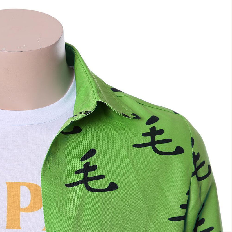 One Punch Man Saitama Oppai Casual Shirt Tee Green Ver - CrazeCosplay