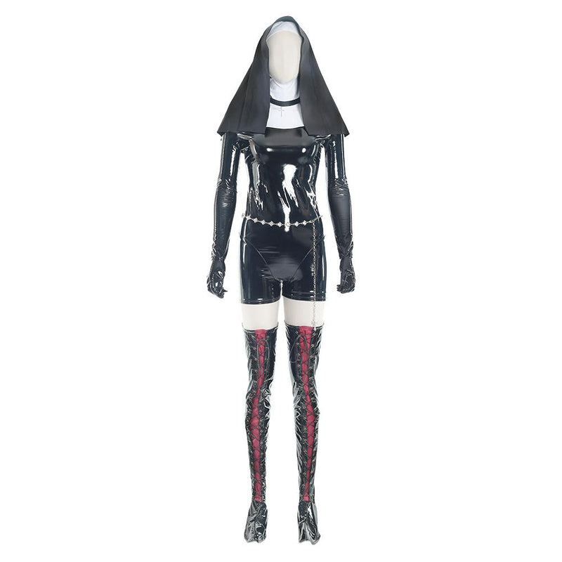 Hitman 5 Absolution Sister Rosewood Orphanage Nun Outfit Black Uniform Halloween Carnival Cosplay Costume - CrazeCosplay