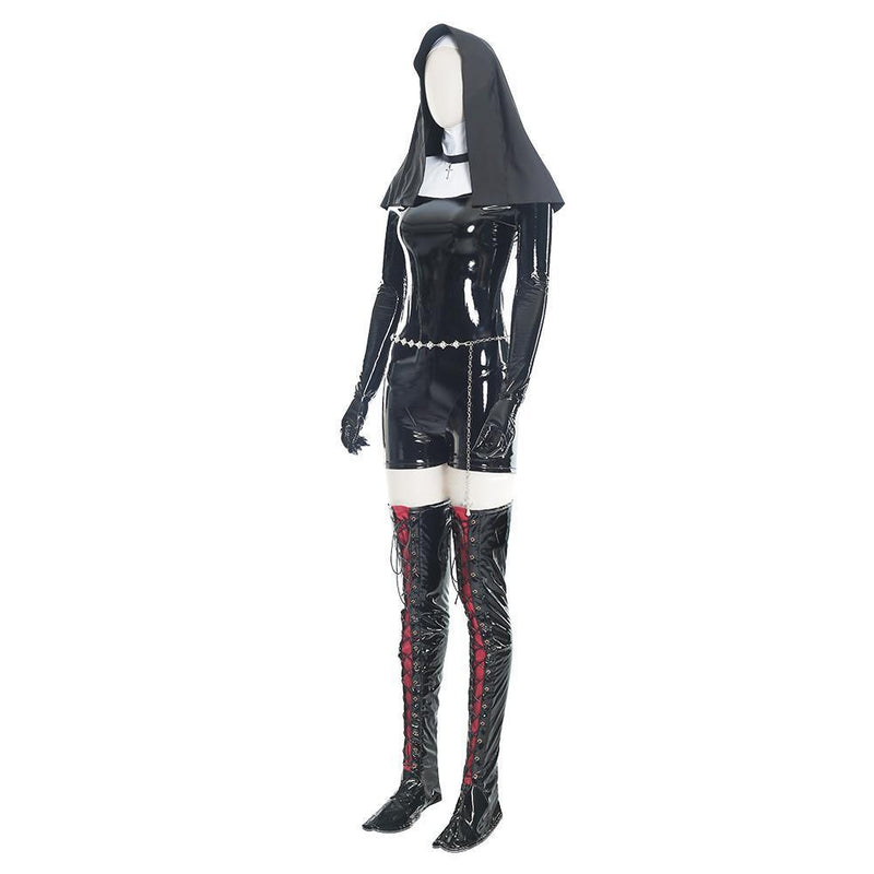 Hitman 5 Absolution Sister Rosewood Orphanage Nun Outfit Black Uniform Halloween Carnival Cosplay Costume - CrazeCosplay