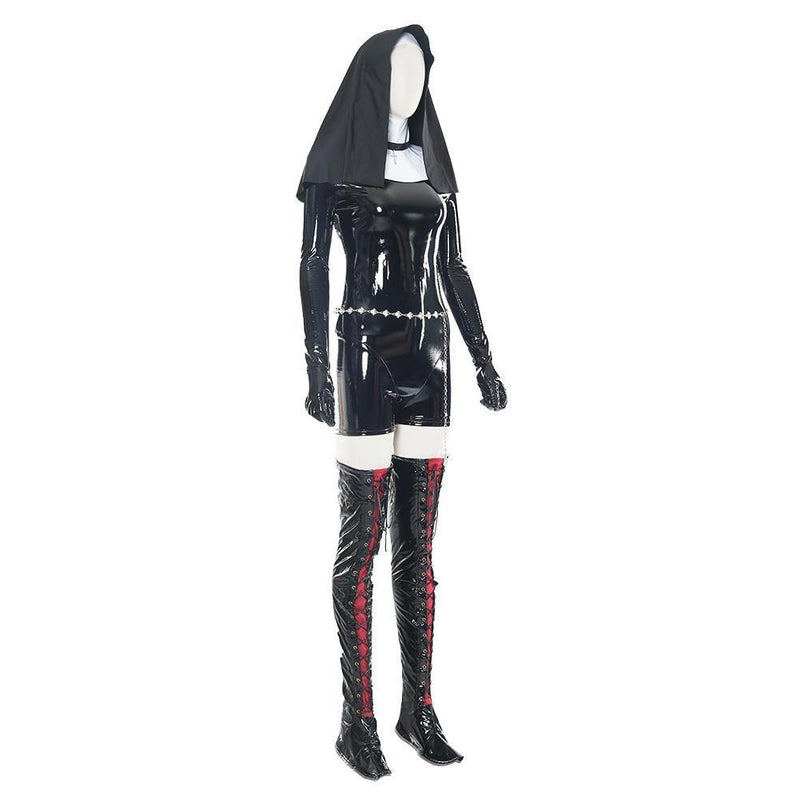 Hitman 5 Absolution Sister Rosewood Orphanage Nun Outfit Black Uniform Halloween Carnival Cosplay Costume - CrazeCosplay
