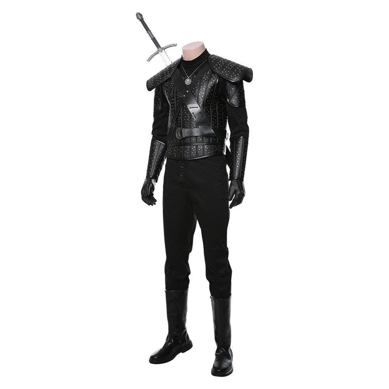 The Witcher Cavill Geralt Of Rivia Uniform Cosplay Costume - CrazeCosplay