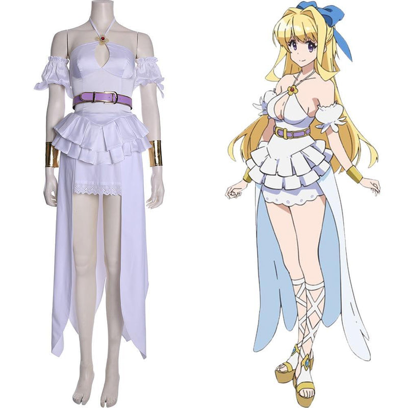 Cautious Hero The Hero Is Overpowered But Overly Cautious Goddess Lisita Dress Cosplay Costume - CrazeCosplay
