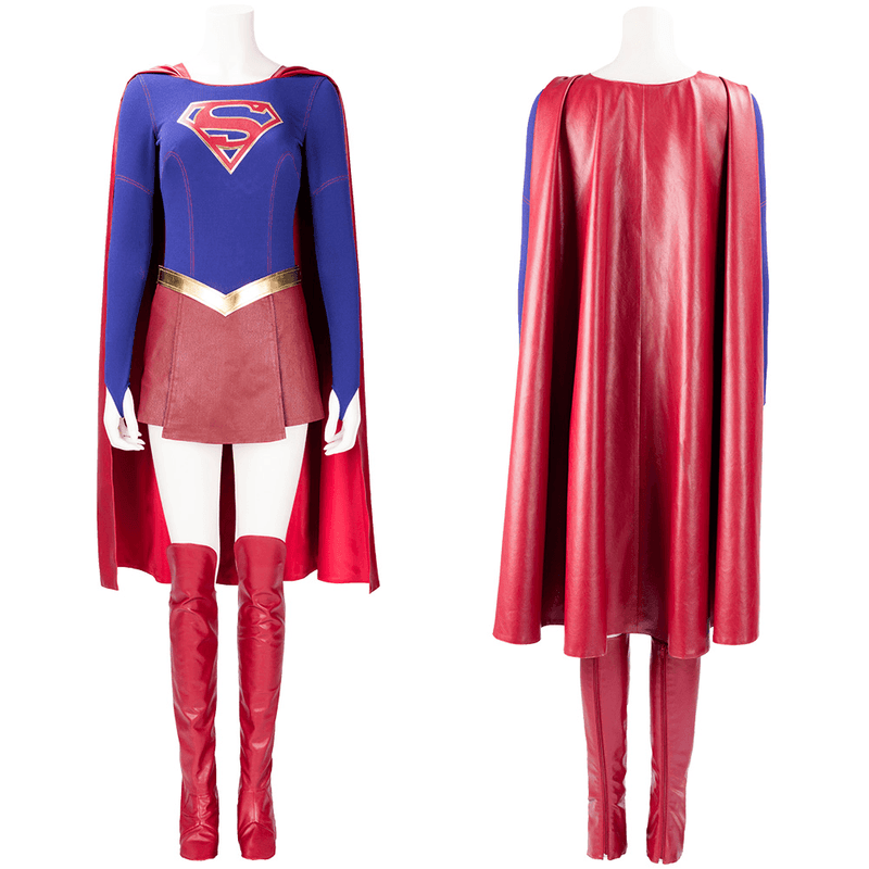 Supergirl Superwoman Kara Danvers Outfit Cosplay Costume Adult - CrazeCosplay