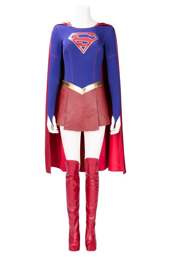 Supergirl Superwoman Kara Danvers Outfit Cosplay Costume Adult - CrazeCosplay
