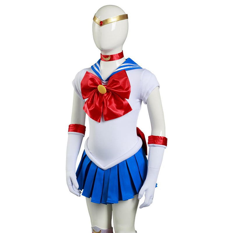 Anime Sailor Moon-Sailor Moon/Tsukino Usagi Kids Grils Dress Outfits Halloween Carnival Suit Cosplay Costume - CrazeCosplay