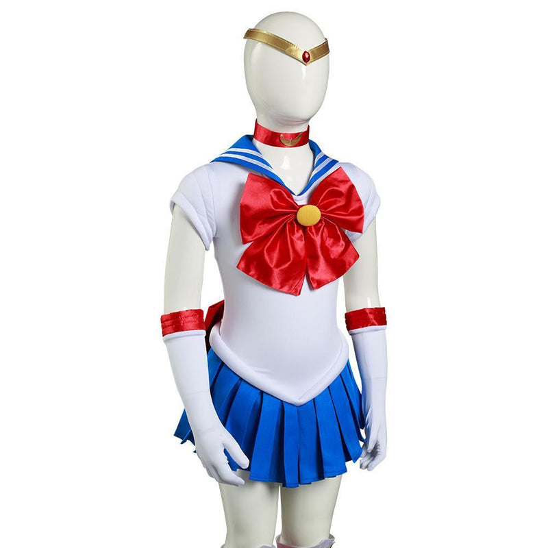 Anime Sailor Moon-Sailor Moon/Tsukino Usagi Kids Grils Dress Outfits Halloween Carnival Suit Cosplay Costume - CrazeCosplay