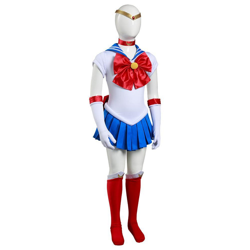 Anime Sailor Moon-Sailor Moon/Tsukino Usagi Kids Grils Dress Outfits Halloween Carnival Suit Cosplay Costume - CrazeCosplay