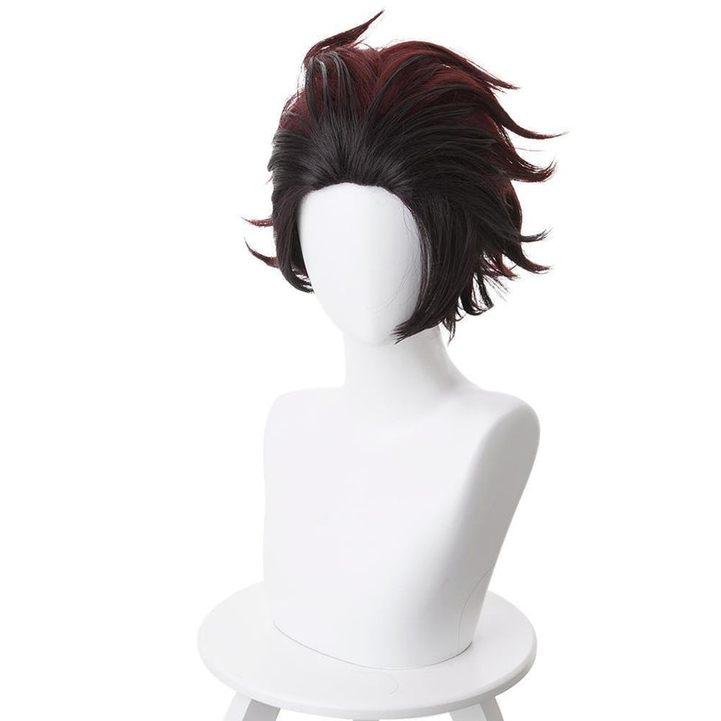 Blade Of Demon Destruction Kamado Tanjirou Outfit Cosplay Wig - CrazeCosplay