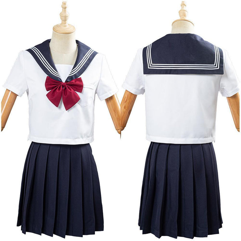 Summer Navy Sailor Suit Cosplay Top Skirt Outfit Jk High School Uniform Class Uniform Students Clothing - CrazeCosplay