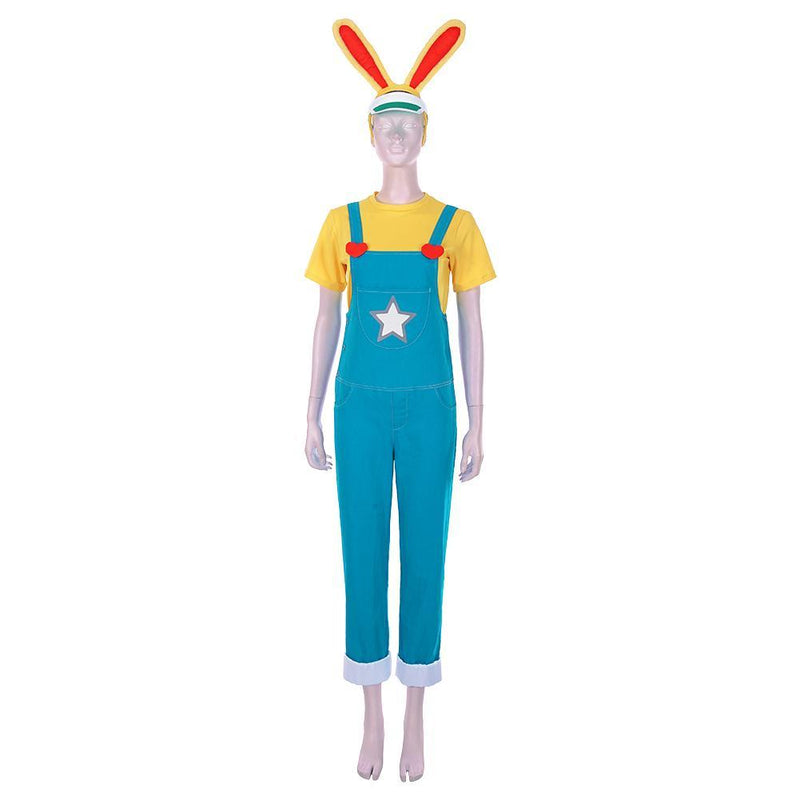 Animal Crossing New Horizons Zipper T Bunny Men T Shirt Overalls Outfits Halloween Carnival Costume Cosplay Costume - CrazeCosplay
