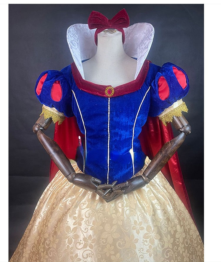 Snow White Cosplay Dress World Book Day Teacher Costumes Snow White and The Seven Dwarfs Halloween Outfit - CrazeCosplay