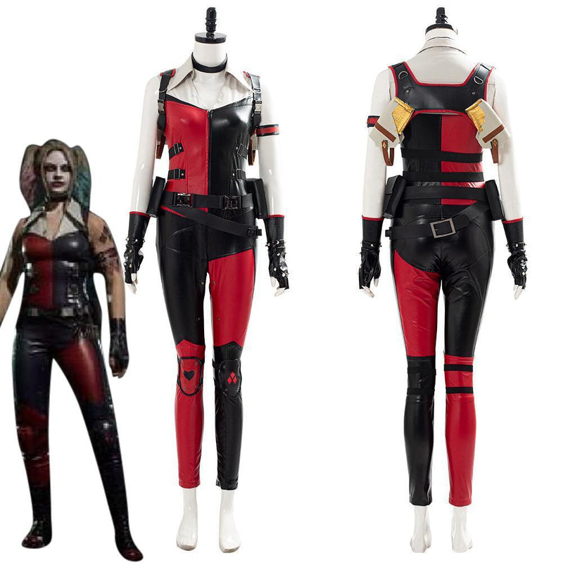 Mortal Kombat 11 mk11 Cassie Cage Harley Quinn Skin Halloween Suit Outfit Cosplay Costume - CrazeCosplay