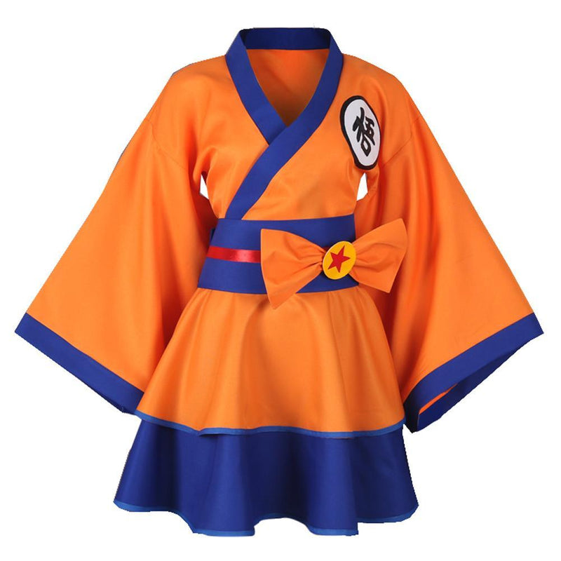Dragon Ball Z Goku Genderbend Lolita Dress Cosplay Costume - CrazeCosplay