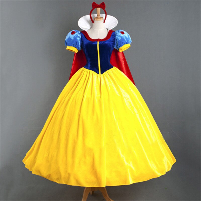 Snow White Dress Adult Cartoon Princess Halloween Party costume - CrazeCosplay