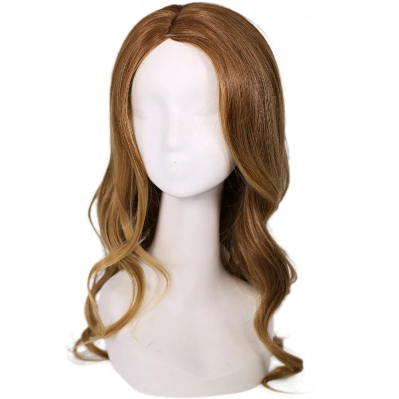 Supergirl Brown Long Curly Cosplay Wig Halloween Accessories - CrazeCosplay