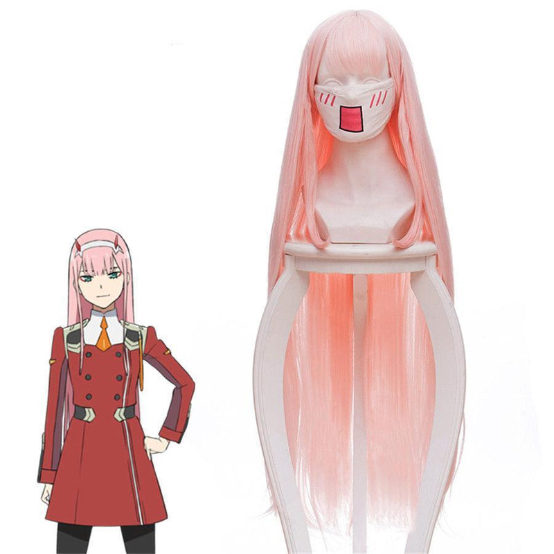 Darling In The Franxx Zero Two 02 Cosplay Wig Long Pink - CrazeCosplay