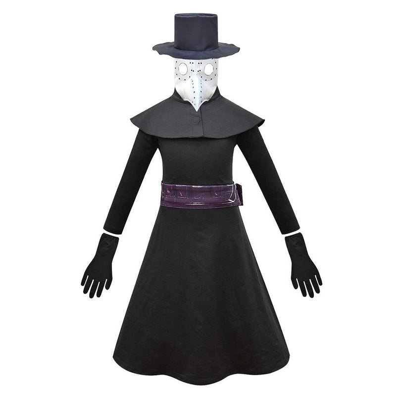Kids Plague Doctor Cosplay Costume Halloween Children Jumpsuit Outfits Carnival Suit - CrazeCosplay