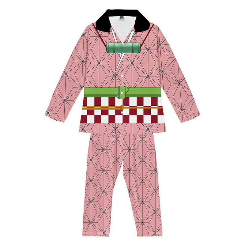 Unisex Demon Slayer: Kimetsu no Yaiba Clothing Sets Kamado Nezuko Cosplay Sleepwear Nightwear Pajamas Set Costumes For Men Girls Women Boys - CrazeCosplay