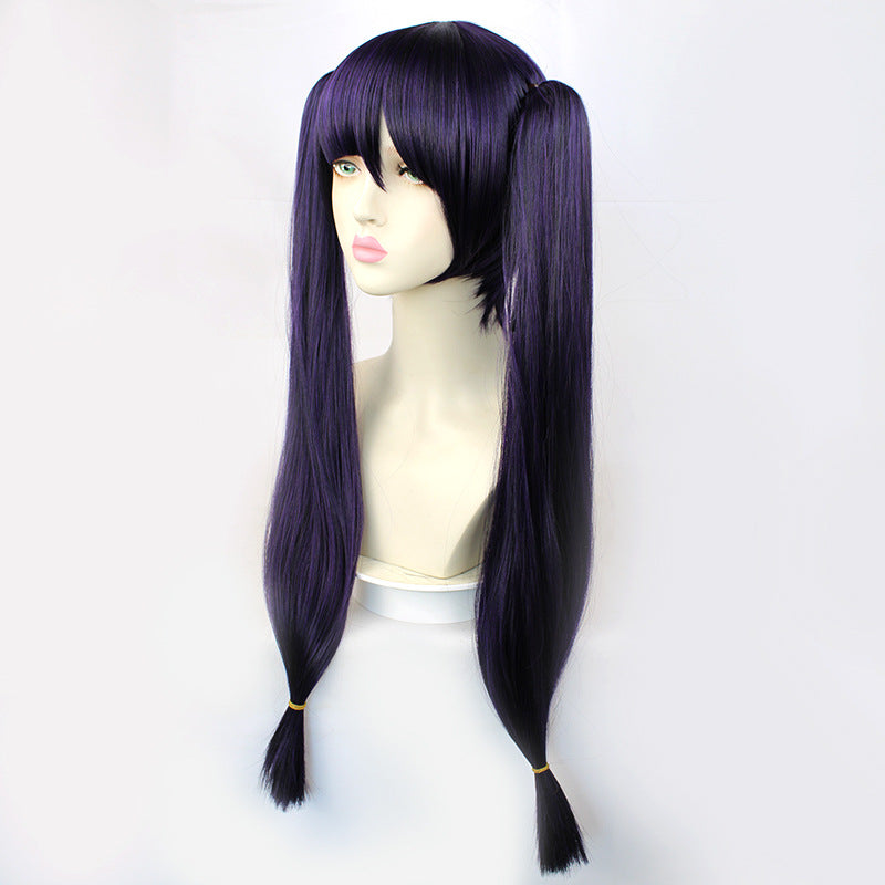 Genshin Impact Mona Purple Long Cosplay Wig - CrazeCosplay