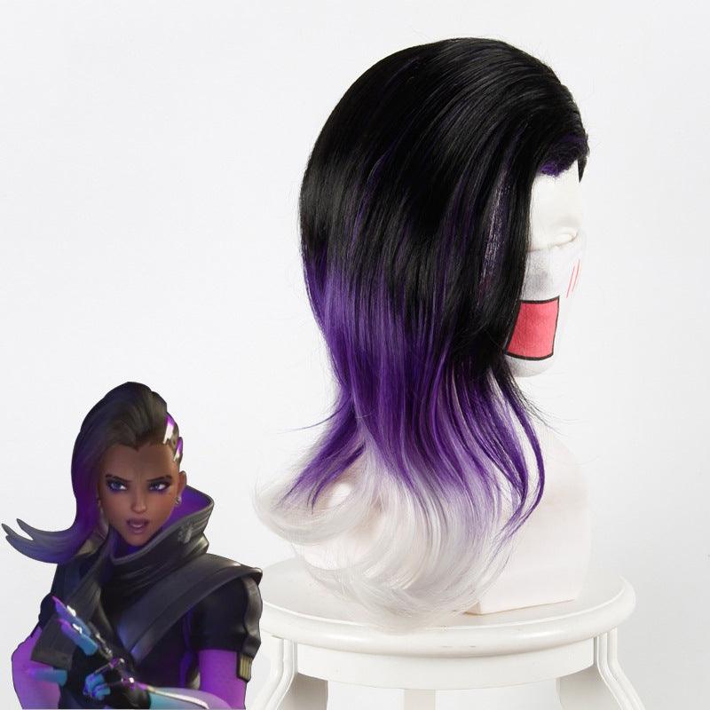 Sombra Overwatch Cosplay Wig