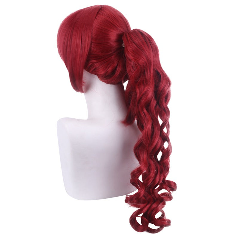Persona 5 Yoshizawa Kasumi Red Curly Cosplay Wig
