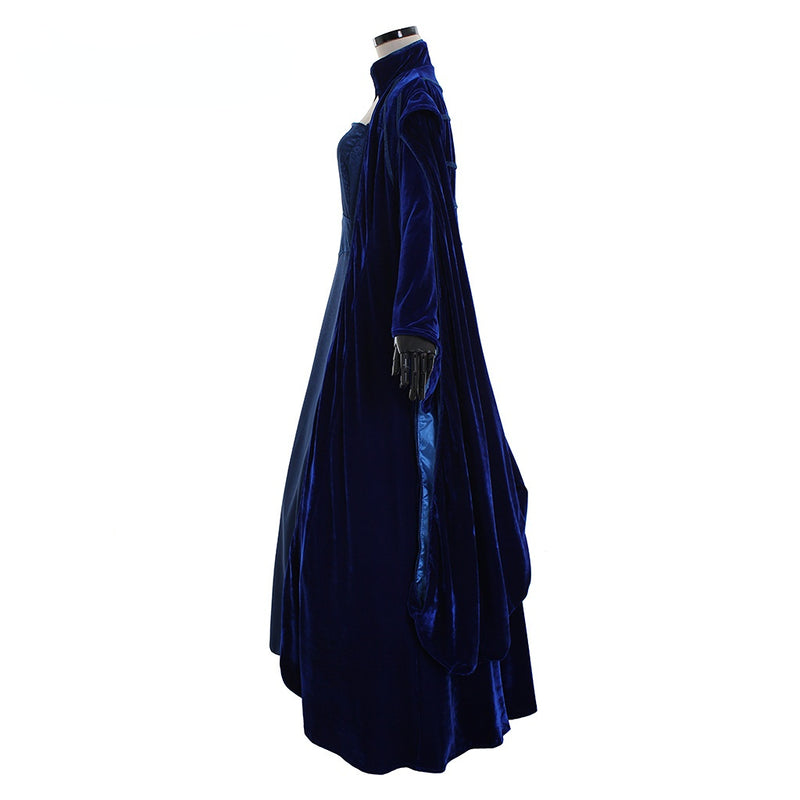 Padme Costume Star Wars Queen Amidala Blue Dress Senate Gown - CrazeCosplay
