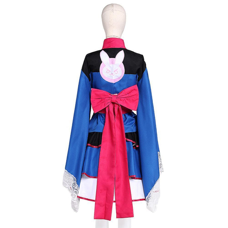 Ow Overwatch D Va Hana Song Japanese Kimono Dress Cosplay Costume - CrazeCosplay